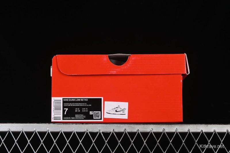 Nike SB Dunk Low Supreme Collaboration - Beige Black Mini Swoosh Anniversary Customized Low-Top Casual Skate Shoes - XX2025-566