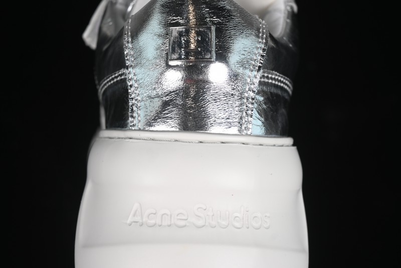 Acne Studios Retro Velcro Women's Casual Shoes Silver - G.E5