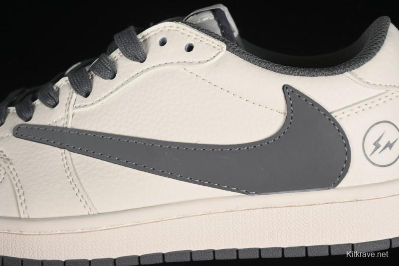 Nike Travis Scott x Fragment Design x Air Jordan 1 Low OG SP AJ1 Retro Casual Sneakers - LJ5188-024