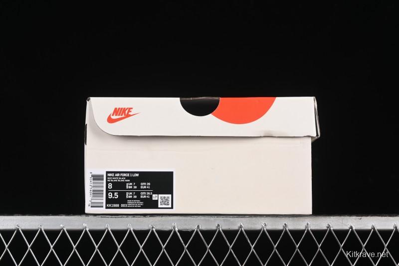 Nike Air Force 1 '07 Low UN Collaboration - Pig Eight Rice Black Casual Sneakers - KK1988-003