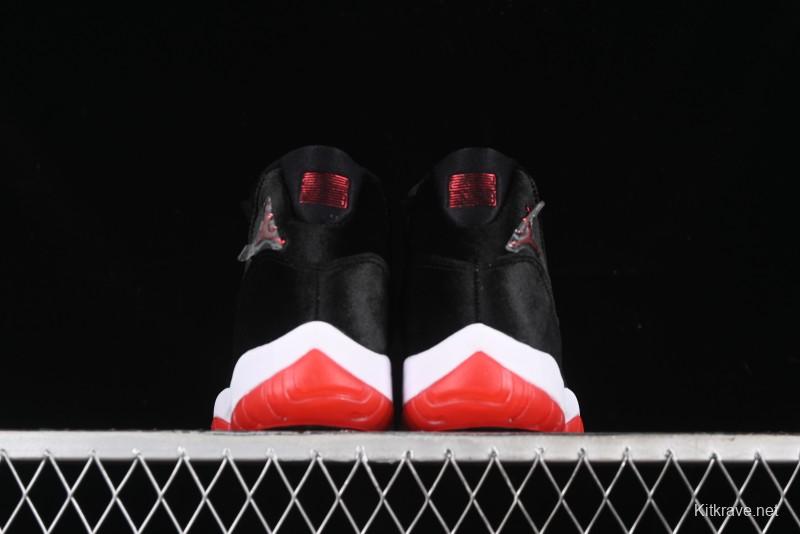 Nike Air Jordan 11 Retro Bred Velvet Basketball Shoes - DB5457-061