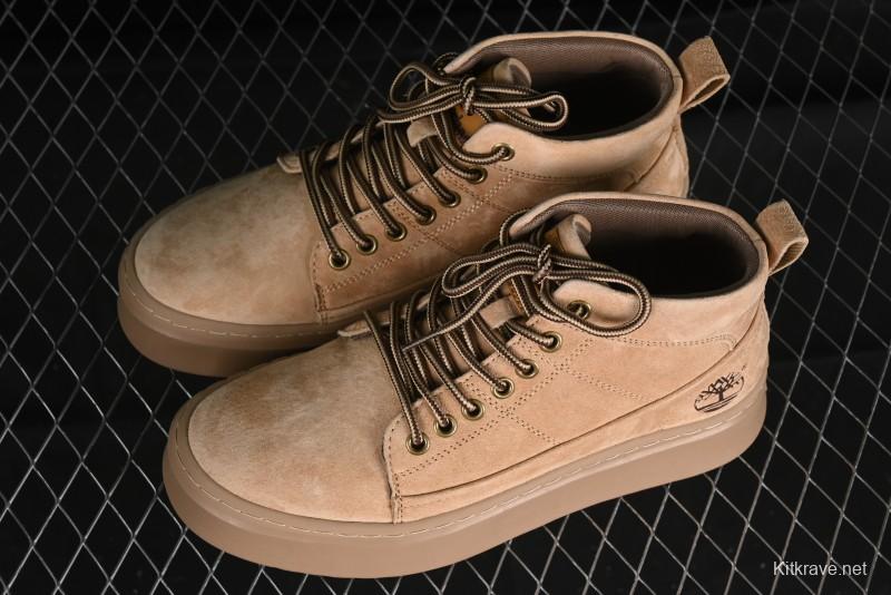 Timberland Outdoor Mid-Top Casual Martin Boots with Premium Suede Leather - TB10072SAND