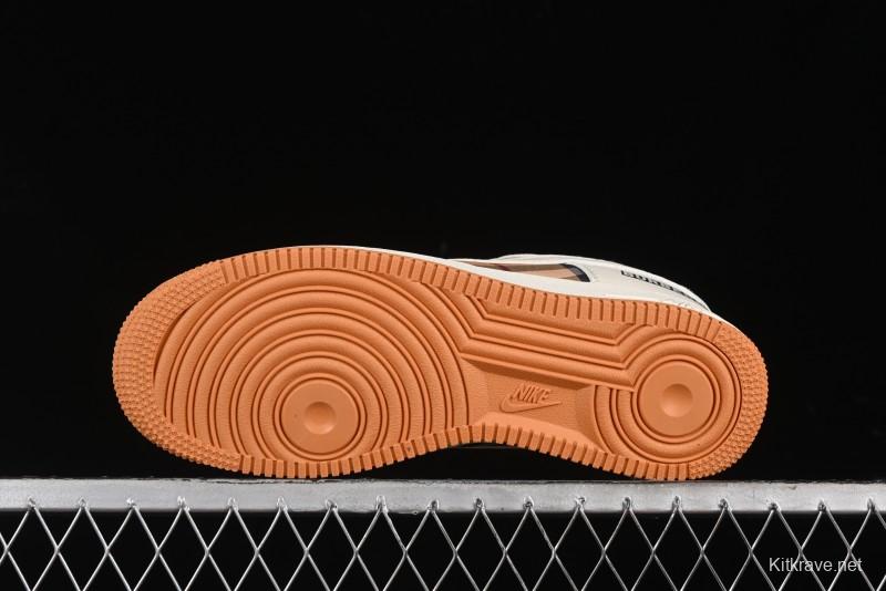 Nike Air Force 1 '07 Low Burberry Check Print Casual Sneakers - DF0180-006