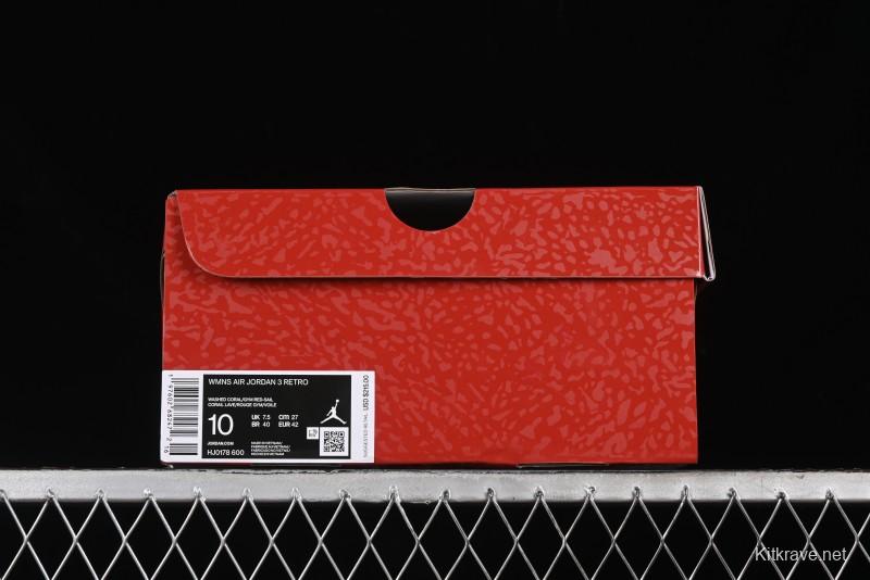 Nike Air Jordan 3 Retro Valentine's Day Limited Edition Sneakers - HJ0178-600