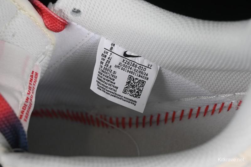 Nike Air Force 1 '07 Low The North Face Collaboration - White Red Blue Color Block Low-Top Casual Sneakers - XZ6188-010