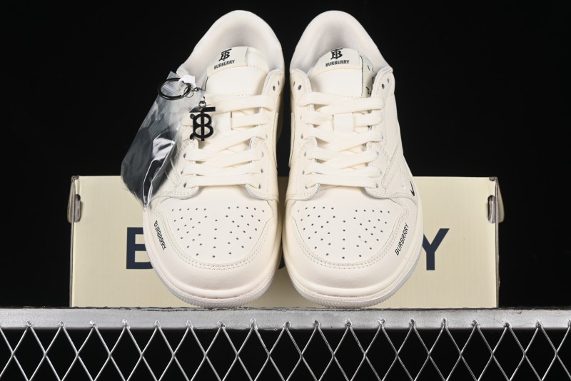 Nike Travis Scott x Fragment Design x Air Jordan 1 Low OG SP AJ1 Burberry Collaboration - BB6588-313