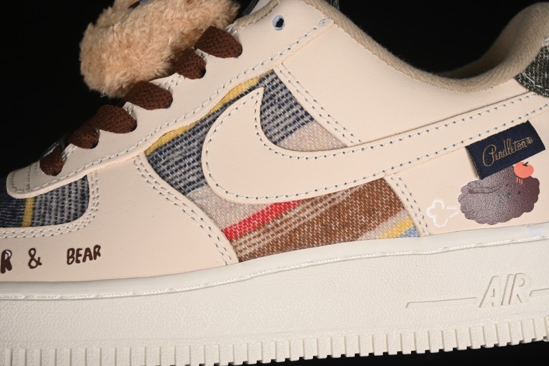 Nike Air Force 1 '07 Low Farting Bear Casual Sneakers - CW2289-230
