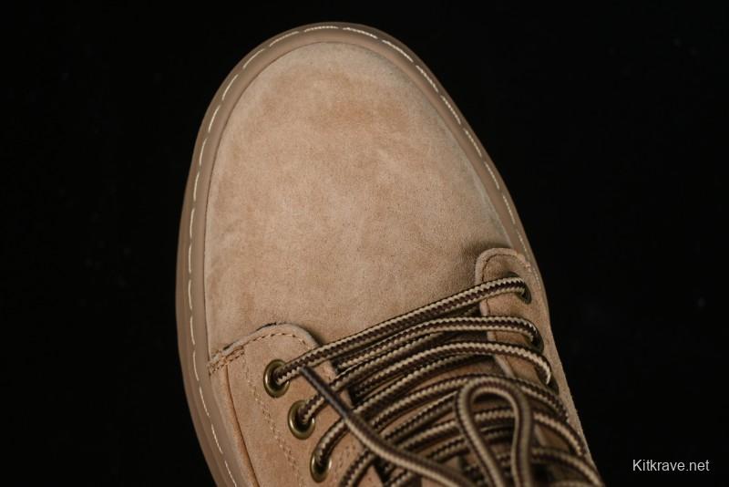 Timberland Outdoor Mid-Top Casual Martin Boots with Premium Suede Leather - TB10072SAND