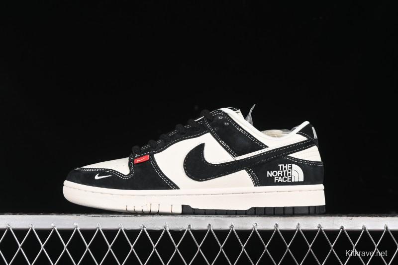 Nike SB Dunk Low The North Face Collaboration - Black Pig Eight Black Hook Anniversary High-End Custom Low-Top Casual Sneakers - SJ1089-011