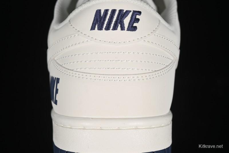 Nike SB Dunk Low Collaboration Three Swooshes Dark Blue Colorway Low-Top Casual Skateboarding Shoes - NK5639-327