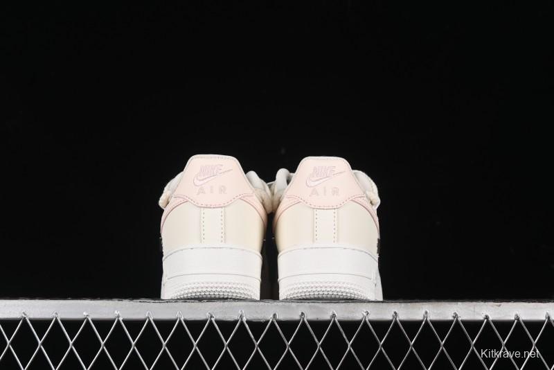Nike Air Force 1 '07 Low Pink Deconstructed Swoosh Casual Sneakers - FC8110-181