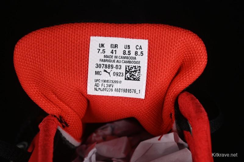 Puma Sparco Future Round Toe Lace-Up Low-Top Lifestyle Casual Shoes in Leather and Fabric - 307889-03