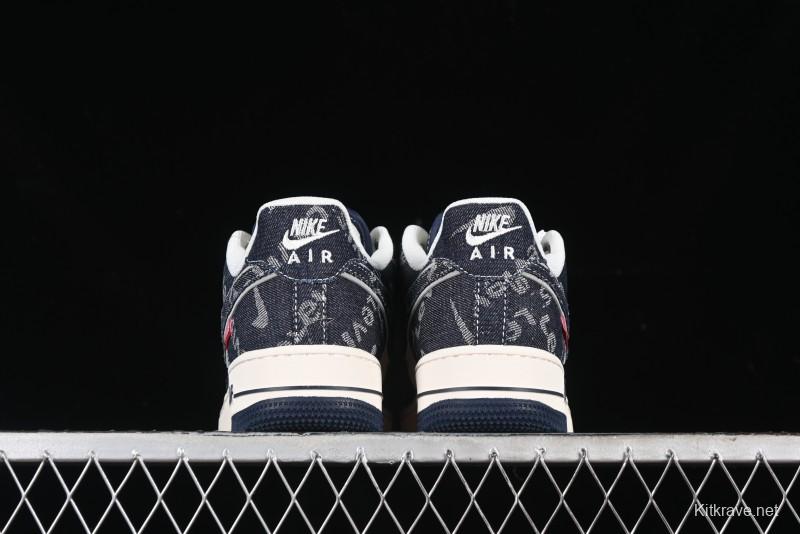 Nike Air Force 1 '07 Low Levi's Collaboration - Dark Denim Low-Top Casual Sneakers SJ6698-002