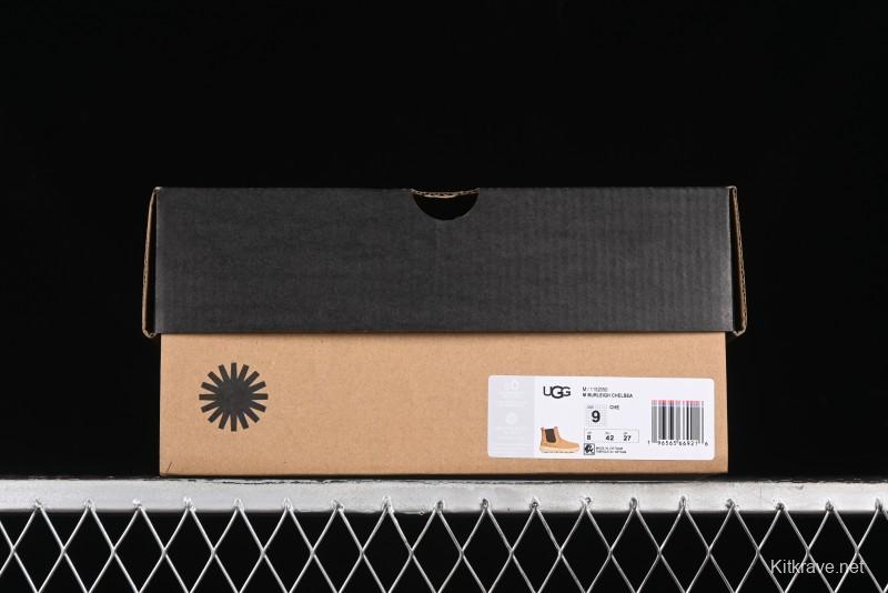 UGG Burleigh Chelsea Winter Snow Boots for Men with Lightweight Anti-Slip Sole and Genuine Wool Leather - 1152050