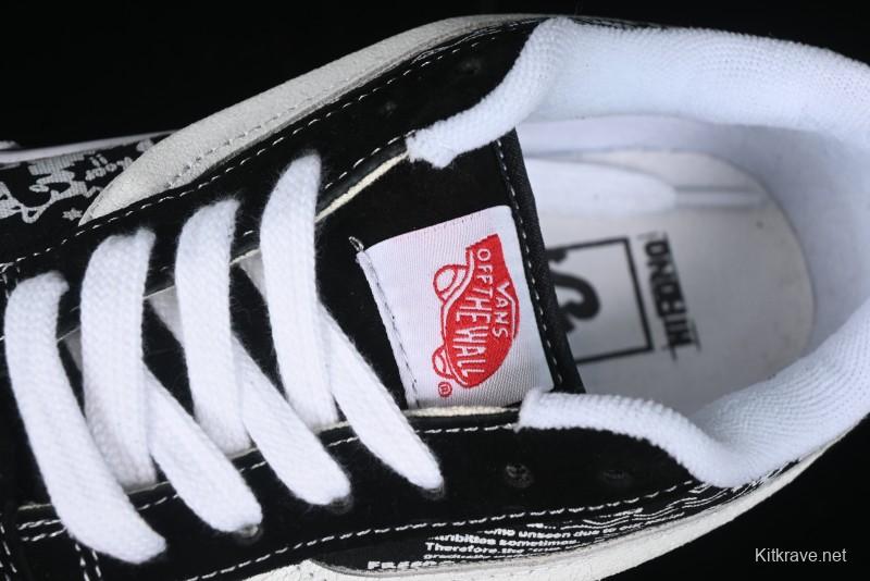 Vans HIRONO x Vans Knu Skool Bubble Mart Xiao Ye Graffiti Low-Top Casual Skate Shoes - VN0009QWFGI