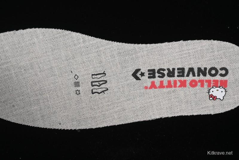 Converse One Star Hello Kitty Collaboration Low Top Casual Sneakers with Embroidered Bow - 362941C