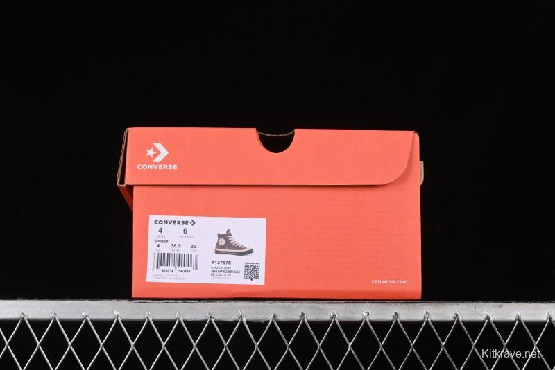 Converse Zoo Happy Pets Series High-Top Fleece-Lined Casual Sneakers with Animal-Themed Design - A12767C