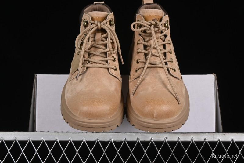 Timberland Outdoor Mid-Top Casual Martin Boots with Premium Suede Leather and Anti-Odor Insole - TB10059SAND