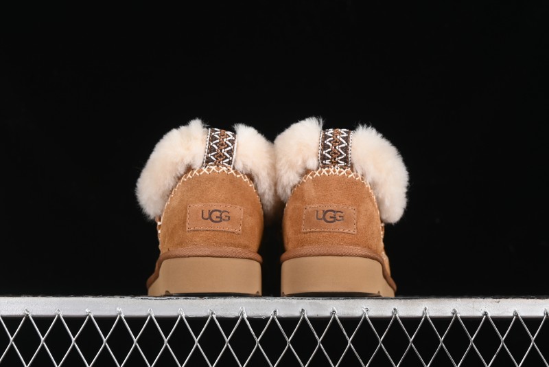 UGG Classic Ultra Mini Alpine Short Boots with Genuine Shearling Lining - 1158224