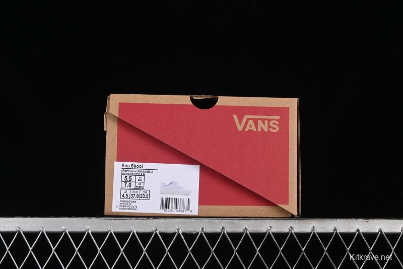 Vans Classics Knu Skool Full Grain Leather White Bread Sneakers - VN0009QCDSB