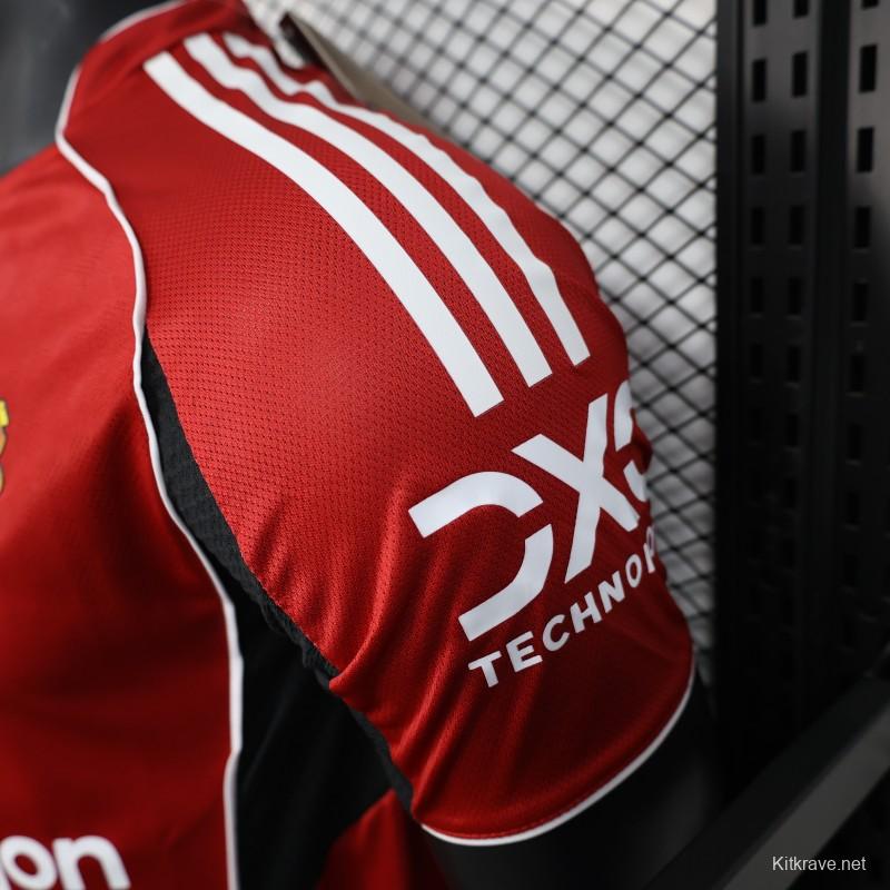 Player Version 25/26 Manchester United Home Jersey