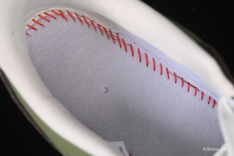 Nike Air Force 1 '07 Low Stussy Collaboration - Green Brown Low-Top Casual Sneakers - KK1988-038