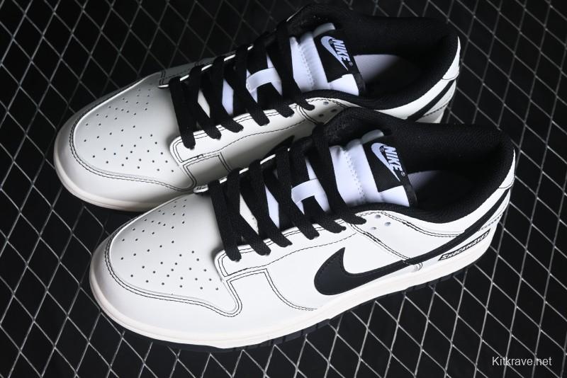 Nike Dunk Low Retro Panda Oxidized Vintage High Street Casual Sneakers - DD1391-100