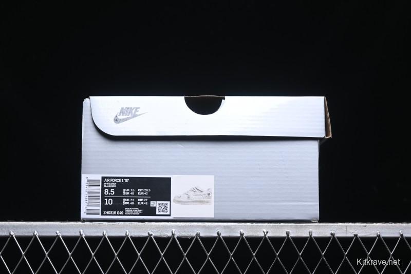 Nike Air Force 1 '07 Low Lace-Up Casual Sneakers with Full-Length Air Cushion - ZH0316-049
