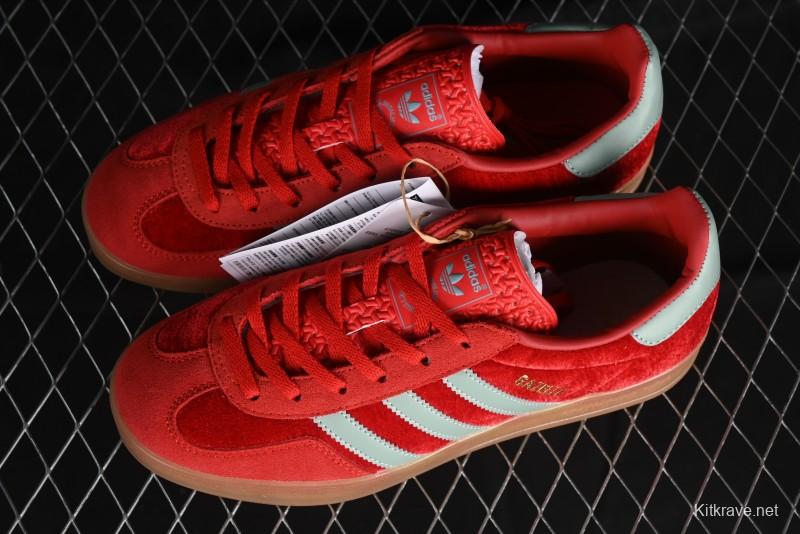 Adidas Originals Gazelle Indoor Sneakers with Thick Sole for Casual Wear Non-Slip耐磨 Low-Top Board Shoes - IG6786