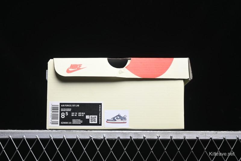 Nike Air Force 1 '07 Low Stussy Collaboration - Grey White Gum Sole Low-Top Casual Sneakers - XZ9688-101