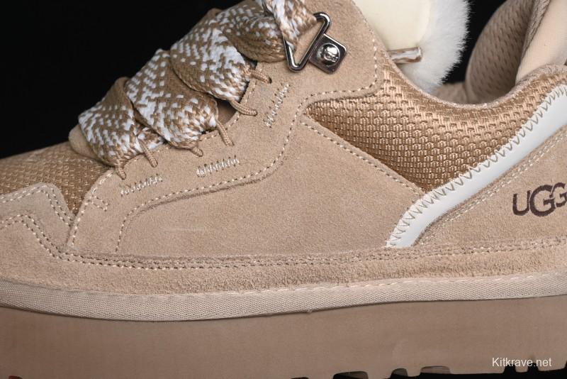 UGG Classic Ultra Mini Mel Two-Tone Lace-Up Low-Top Casual Shoes - 1144032