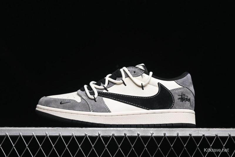 Nike Air Jordan 1 Low OG SP Travis Scott x Fragment Design Collaboration Sneakers - SJ0086-141