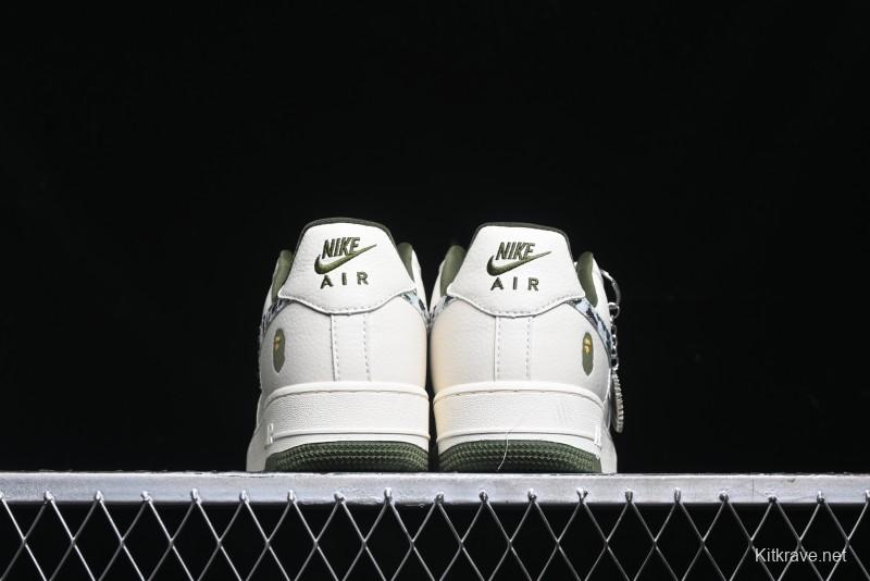 Nike Air Force 1 '07 Low BAPE Collaboration - Camo Swoosh Low-Top Casual Sneakers DF0188-012