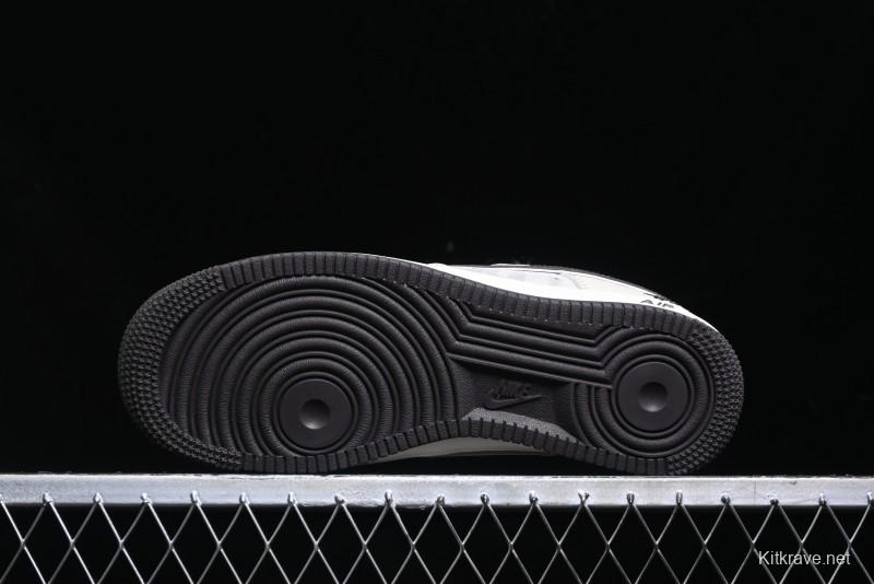 Nike Air Force 1 '07 Low Stussy Collaboration - White Black Sole Low-Top Casual Sneakers - XZ6188-279