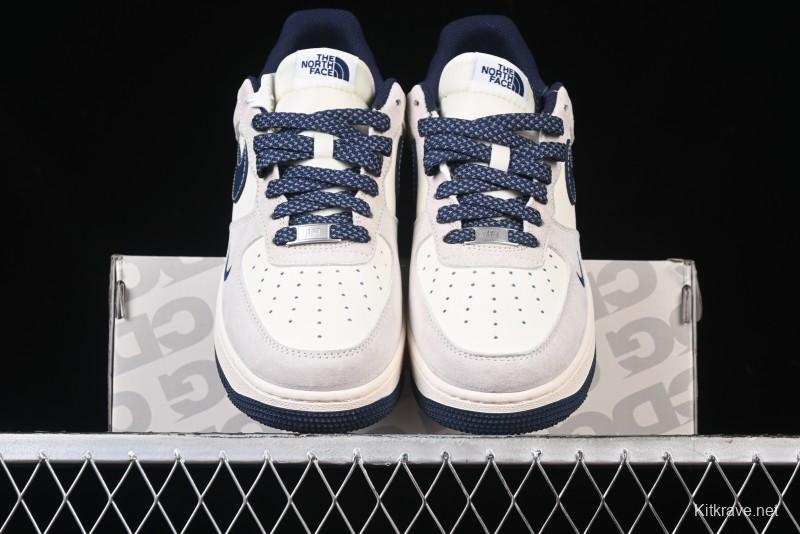 Nike Air Force 1 '07 Low Supreme The North Face Collaboration - Pig Eight Navy Blue Casual Sneakers - XZ6188-118
