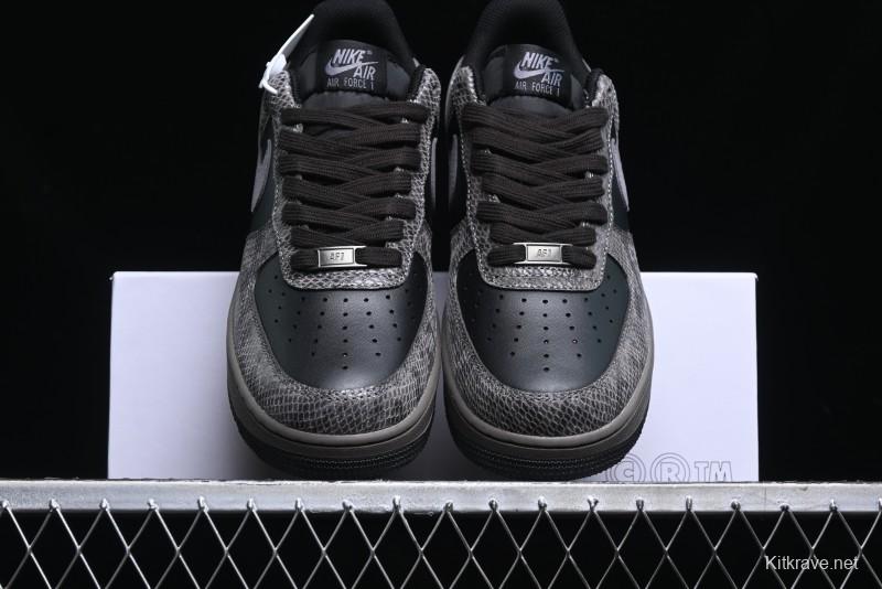 Nike Air Force 1 '07 Low Snake Year Themed Low-Top Casual Sneakers - HF2898-001