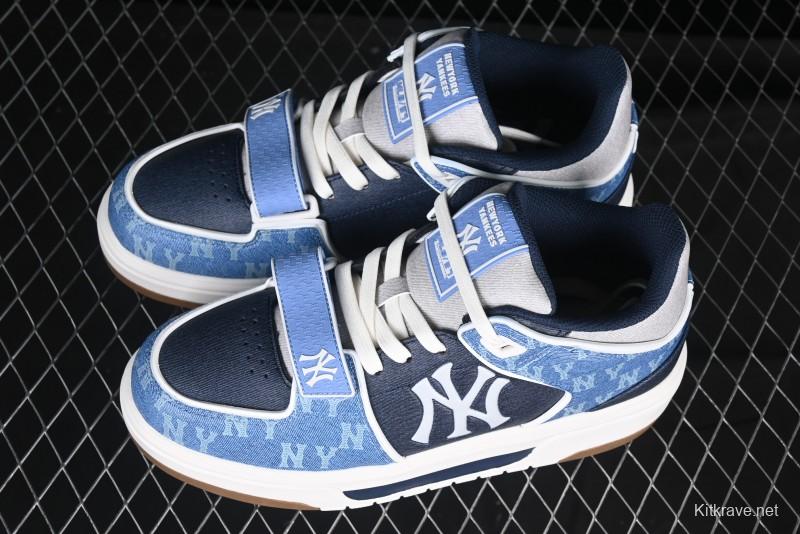 New York Yankees MLB Chunky Liner Lightweight Platform Sneakers with 6cm Height Increase - 3ASXCHL4N50BLS