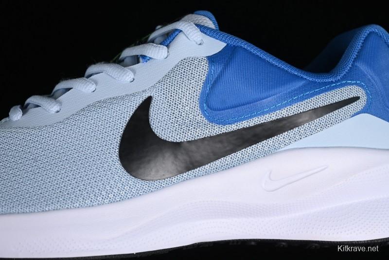 Nike Revolution 7 Wide Low-Top Running Shoes with Breathable Mesh and Durable Cushioning - FB2207-402