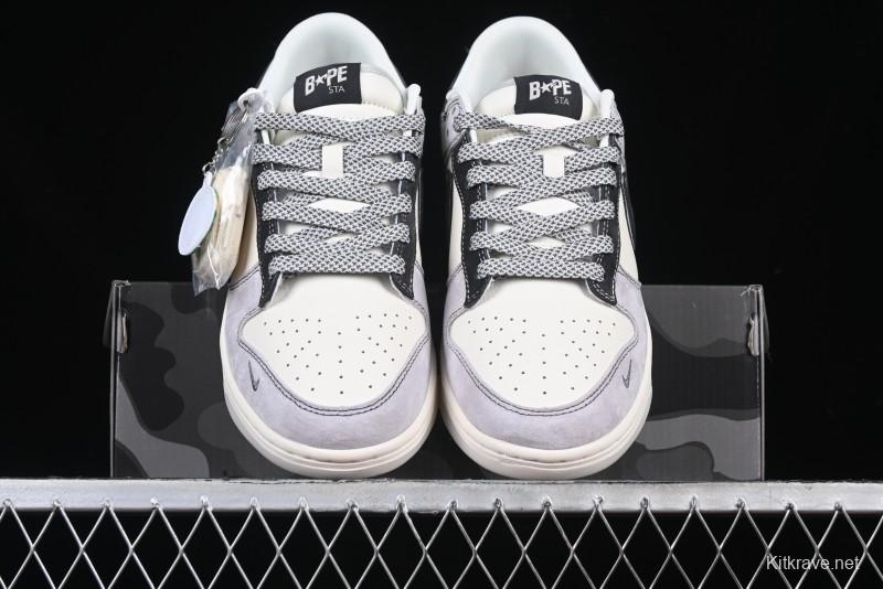 Nike SB Dunk Low BAPE Collaboration Anniversary Customized Low-Top Casual Sneakers - DM6868-031