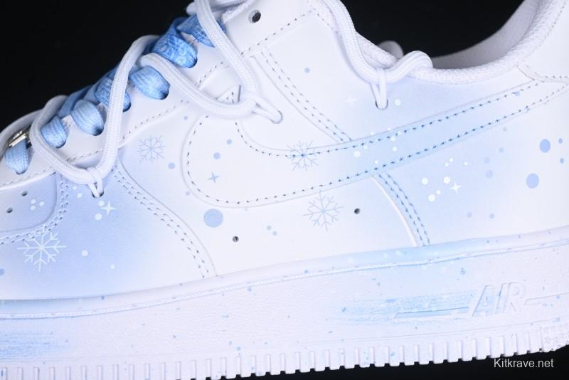 Nike Air Force 1 '07 Low Snow Tie-Dye Casual Sneakers with Lace-Up Closure - ZH0316-057