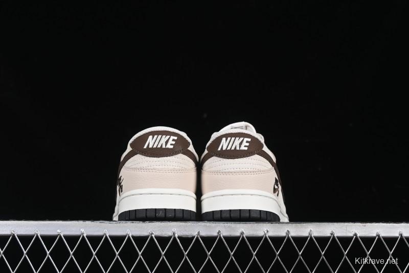 Nike SB Dunk Low Burberry Collaboration Patch Brown Swoosh Anniversary Custom Low-Top Casual Skate Shoes - DJ2024-088