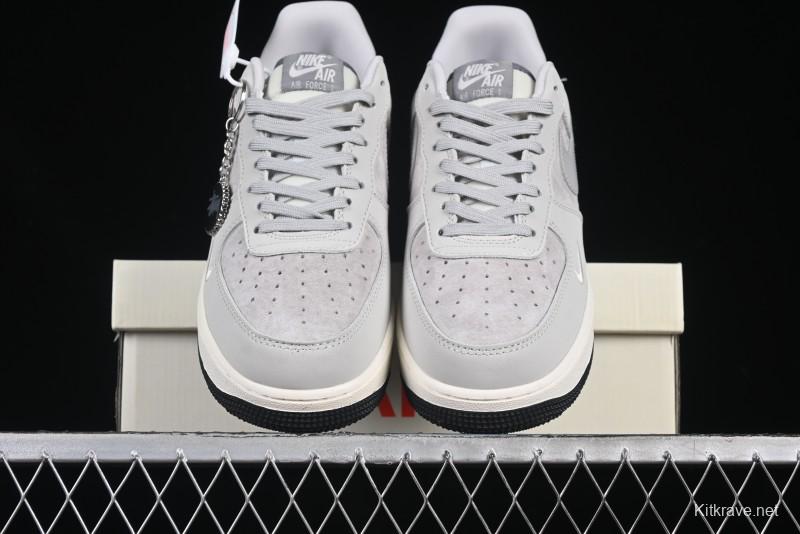Nike Air Force 1 '07 Low Stussy Collaboration Galaxy Grey Low-Top Casual Sneakers - KK1988-055