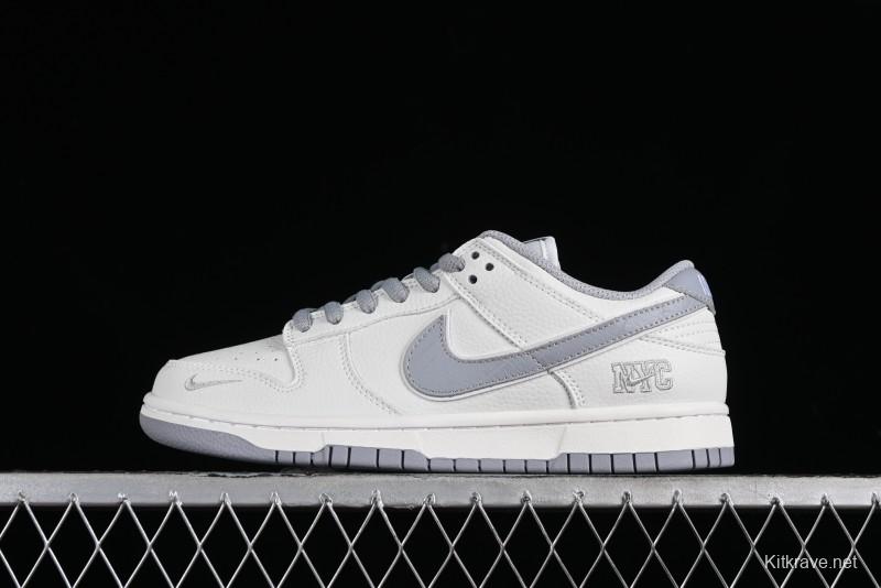 Nike SB Dunk Low NYC Collaboration Light Gray Low-Top Casual Skate Shoes - NC2103-302