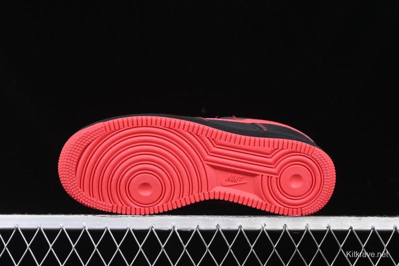 Nike Air Force 1 '07 Low Casual Sneakers in Heartbeat Orange with Full-Length Air Cushion - DF0188-015