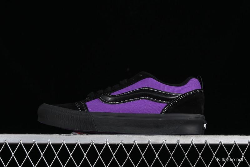 Vans Classics Knu Skool Black Purple Slip-On Shoes - VN0009QCSWE