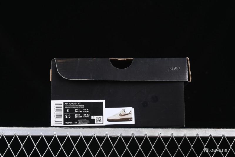 Nike Air Force 1 '07 Low Casual Sneakers with Full-Length Air Cushion - HQ3485-104