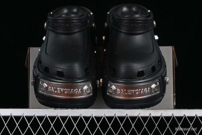 Balenciaga Hardcrocs Slide EVA Round Toe Ultra Thick Sole Clog Sandals - W1S8N1081