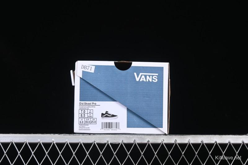 Vans Premium Old Skool Classic Black & White Low-Top Skate Shoes - VN000ZD4Y28