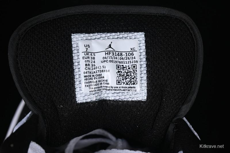 Nike Air Jordan 1 Low AJ1 Grey White Black Swoosh Casual Sneakers - HF3148-106