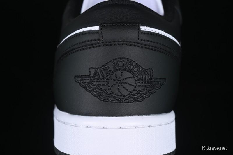 Nike Air Jordan 1 Low AJ1 Black White Panda Low Top Lifestyle Basketball Shoes - 553558-131